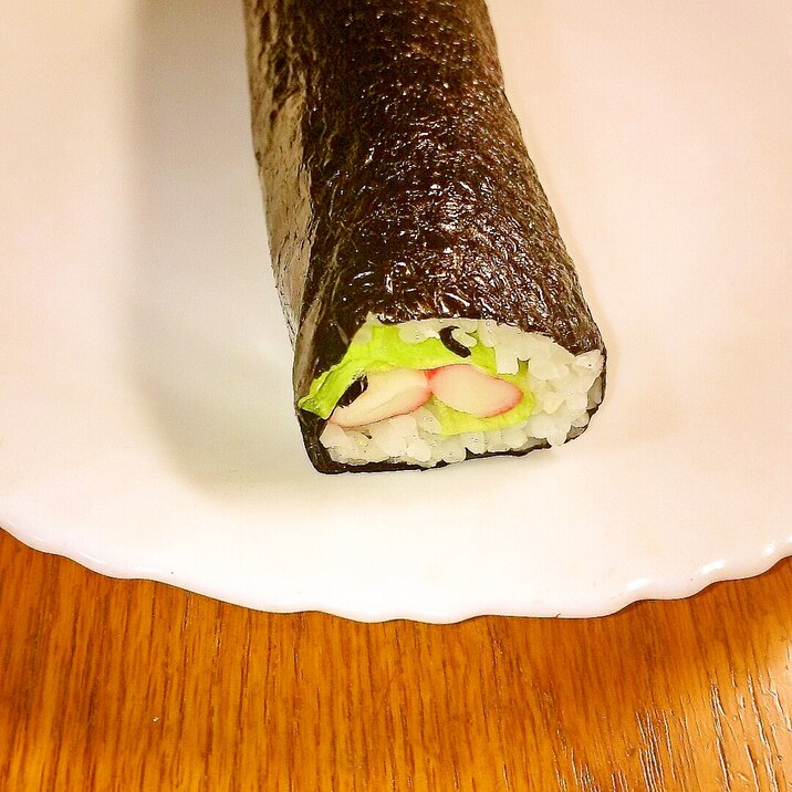 ラップで作る 簡単サラダ巻き